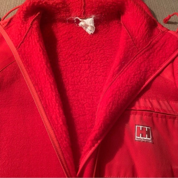 🔥super vintage 80s? Helly Hansen fleece/sherpa? jacket. Super rare, small.🔥 - Picture 9 of 11